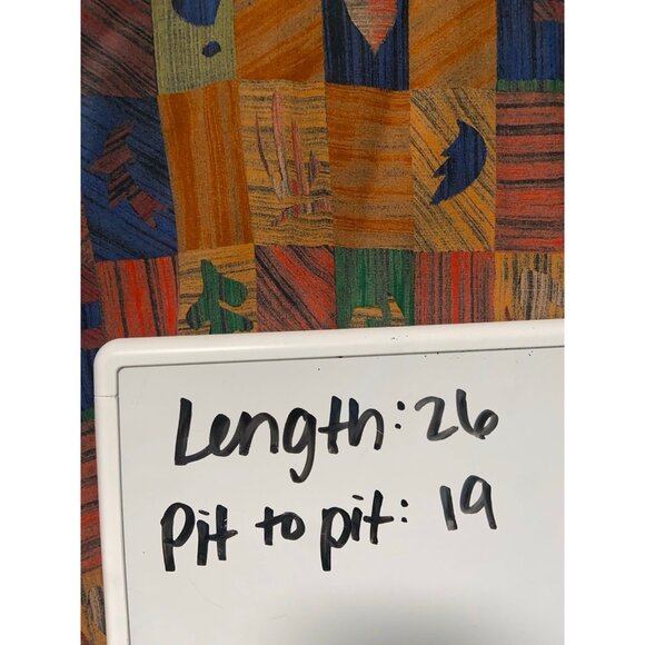 Vintage Karen‎ Kane Orange Leaf Button Up Vest Size Medium - Picture 8 of 8